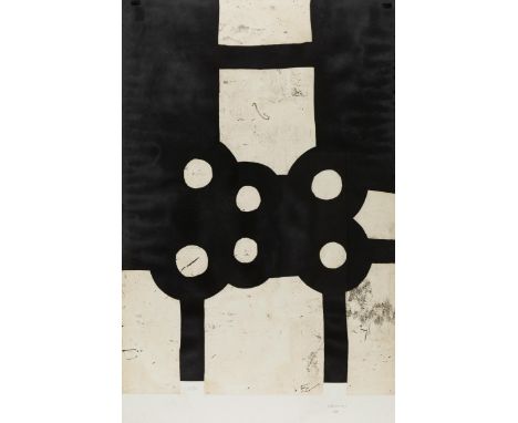 EDUARDO CHILLIDA JUANTEGUI (San Sebastian, 1924 - 2002)."Leizarán", 1987.Etching and aquatint on Rives paper, copy 24/50.Publ