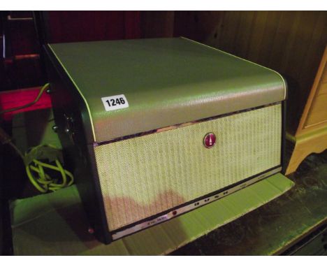 A vintage Bush mains record player type SRP.31C with Garrard turntable
