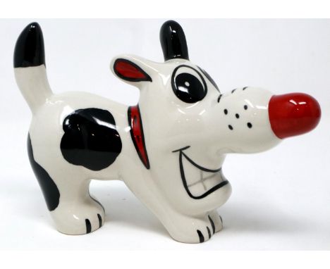 Lorna Bailey dog, Dashy, L: 16 cm, no cracks or chips. P&amp;P Group 1 (£14+VAT for the first lot and £1+VAT for subsequent l