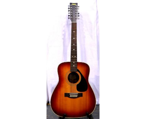 Yamaha twelve string acoustic guitar model FG-412SBII. P&amp;P Group 3 (£25+VAT for the first lot and £5+VAT for subsequent l