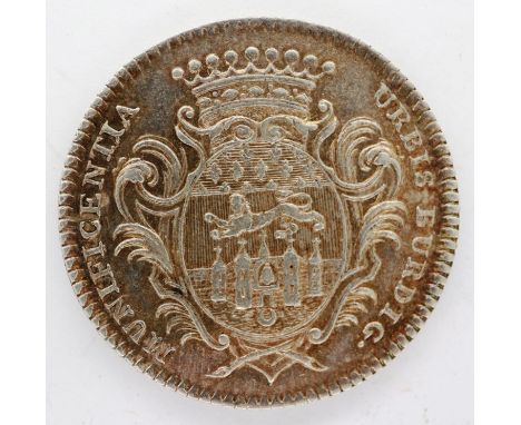 French Commerce silver token, Bordeaux type. P&amp;P Group 0 (£5+VAT for the first lot and £1+VAT for subsequent lots) 