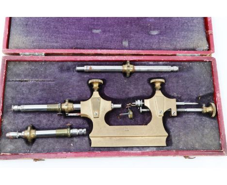 Cased Tour A Pivoter watchmakers tool (incomplete). P&amp;P Group 1 (£14+VAT for the first lot and £1+VAT for subsequent lots