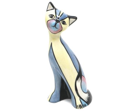 Lorna Bailey cat, H: 17 cm, no cracks or chips. P&amp;P Group 1 (£14+VAT for the first lot and £1+VAT for subsequent lots) 