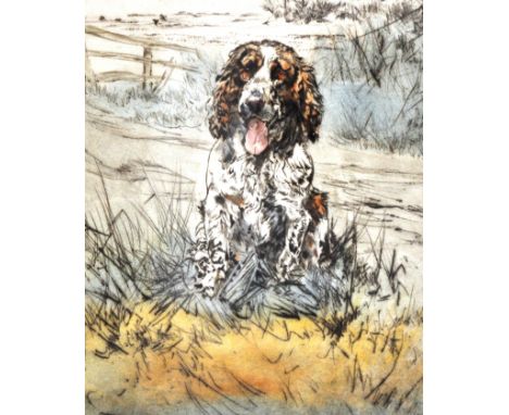 After Henry Wilkinson, Shooting Things and Gun Dogs, four coloured etchings, pencil signed and numbered limited edition, 25cm