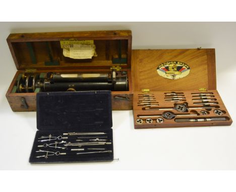 Scientific Instruments - a cased Theodolite; measuring instruments; watchmakers tools (3)