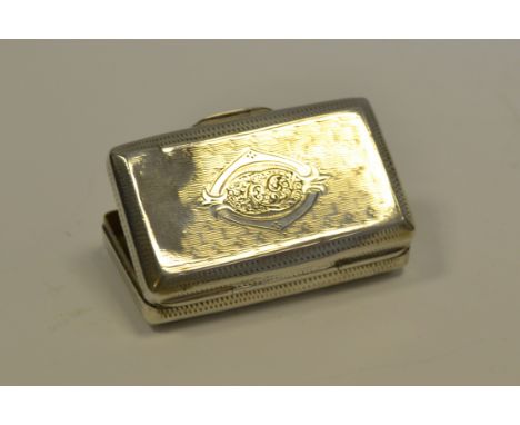 A 19th century French silver snuff box, c.1860