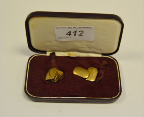 A pair of 9ct gold Gentleman's cufflinks 5.3g