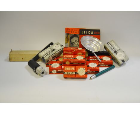 Photographic Interest - an Actinia tripod; Philip's Photo flux bulbs; etc