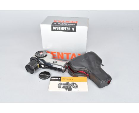 A Pentax Spotmeter V Exposure Meter, in maker's box, with manual, VG, untested 