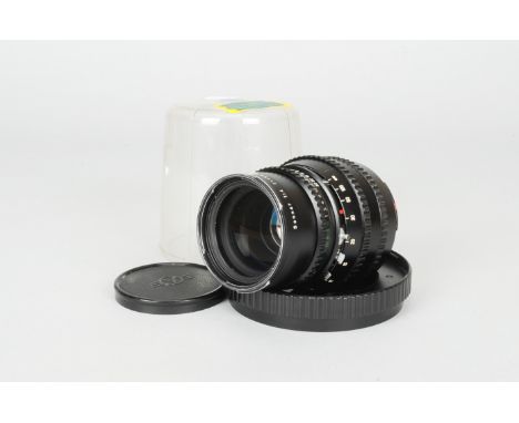 A Hasselblad Carl Zeiss 150mm f/4 T* Sonnar Lens, serial no 6287031, barrel G, some wear to filter ring, mount, elements G, s