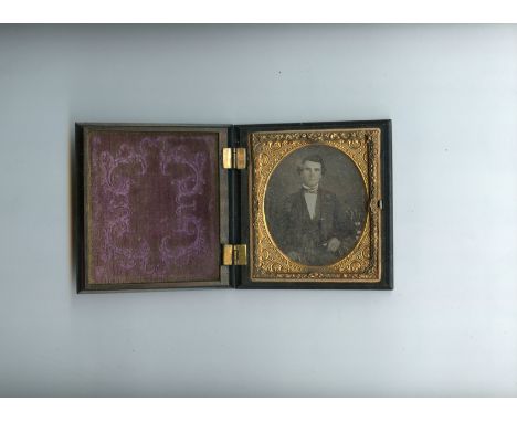 Floral Union Case, 2-43, Rare, G, hinges and spot repairs, (probably Peck), Bouquet of Mixed Flowers, circa1856, 88mm x 98mm,