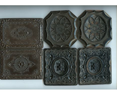 Geometric Union Cases, 3-580, Common, F-G,  Samuel Peck &amp; Co, Segmented Oval, before 1857, 95mm x 85mm, Ambrotypes, doubl