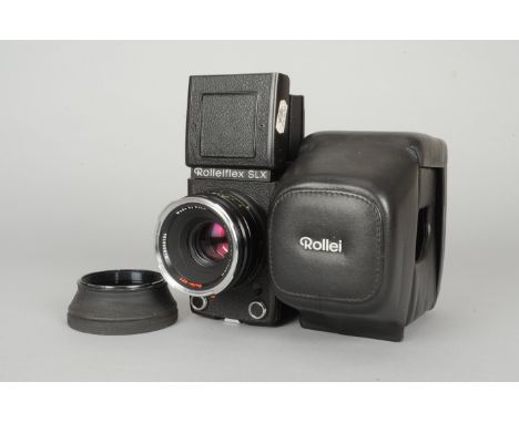 A Rolleiflex SLX Camera, serial no 4804475, untested, body VG, with Rollei-HFT 80mm f/2.8 Plannar lens, serial no 8068104, ba