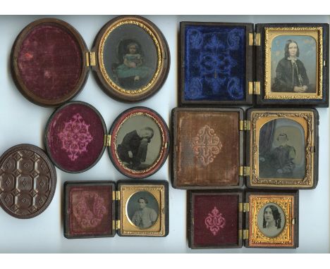 Geometric Union Cases, 3-246, Common, Samuel Peck, Geometric, circa 1859, 66mm x 76mm, Daguererotype, ninth-plate, unknown yo