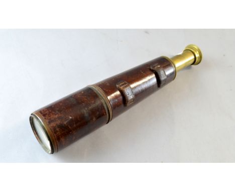 1st world leather and brass adjustable telescope marked tel .sig. MkIII also GS R J Beck London 1915 No8534