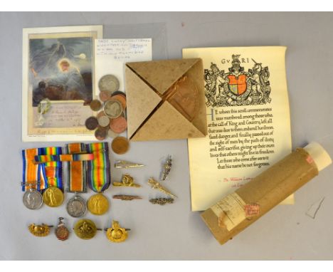 WWI medal group 2011 DVR G Christmass 1914- 1918 medal the Great War for Civilisation Medal , the same group for 241066 Pte W