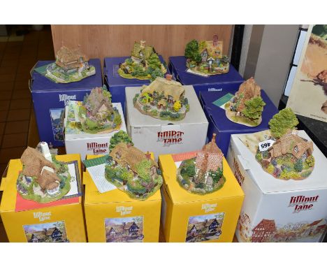 ELEVEN LILLIPUT LANE SCULPTURES FROM COLLECTORS CLUB AND ANNIVERSARY SPECIALS, all boxed except one and deeds except where me