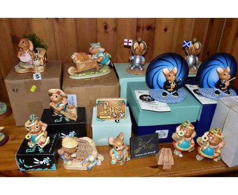A GROUP OF COLLECTORS/EVENT PENDELFIN ITEMS, comprising 'Sylvana' Event piece 1997, boxed 'Rockafella' Event piece 1998, 'Car