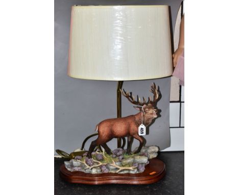 BORDER FINE ARTS SCULPTURE 'HIGHLAND MAJESTY (RED STAG)' BO220 MODELLED BY RICHARD ROBERTS, first issued Jan 1998, height  ap