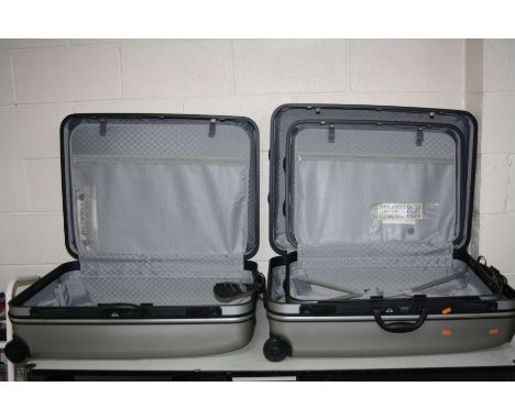 THREE MARKS AND SPENCER SATELLITE ROLLER SUITCASES, including two 76cm high and one 68cm high (3)