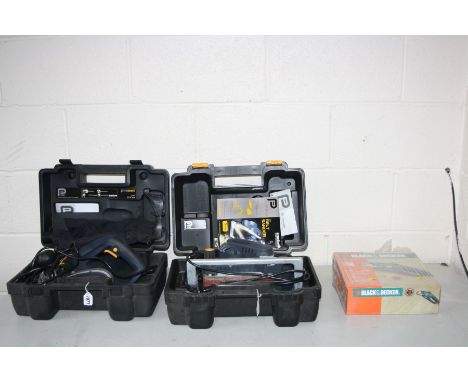 A PERFORMANCE PRO 900W BELT SANDER, a  800w Electric planer and a Black and Decker heat gun sealed  new in box (both PAT pass