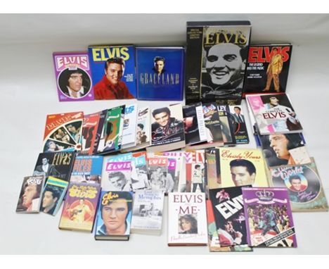 A COLLECTION OF ELVIS PRESLEY PRINTED EPHEMERA includes; books and magazines, amongst them "Meet Elvis" number one 1962, Mitc