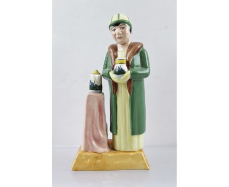 A 'MANOR LTD EDITIONS' CERAMIC FIGURING The Pottery Ladies Series - Clarice Cliff' limited edition 575/1000, 15cm high 