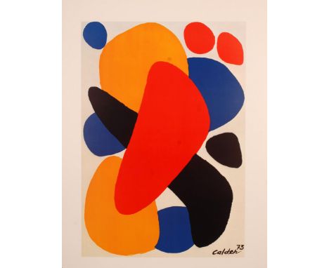 ALEXANDER CALDER
Titled Boomerang Tel Aviv 
Poster for the International Art Fair 1977 in Tel Aviv
Offset lithograph 
1977
Si