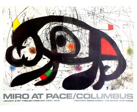 JOAN MIRO
Exhibition for Pace/Columbus
Lithograph
1979
64 x 84cm