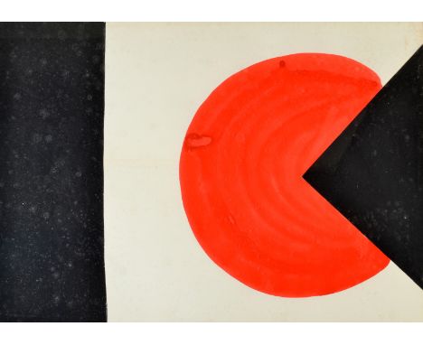 SIR TERRY FROST RA
Black into Red
Gouache
Signed and dated '76
Further signed, inscribed and dated to the back
'Oxford Galler