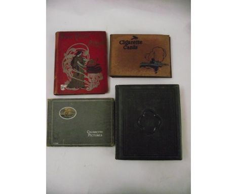 Two vintage cigarette card albums including Wills First World War Military Cards, further cards for players, Lambert and Butl