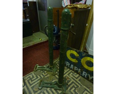 A cast iron bench vice, a vintage cast iron and enamel oval two handled tureen containing a large G clamp, a further bench cl