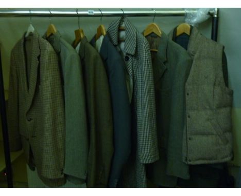 A selection of good quality gentlemen's vintage jackets to include examples by St Michael, Ballentyne, etc