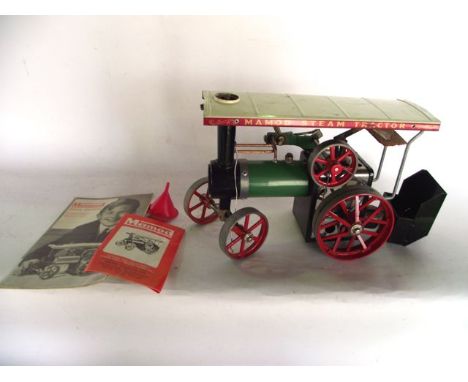 A boxed Mamod traction steam engine model TE 18