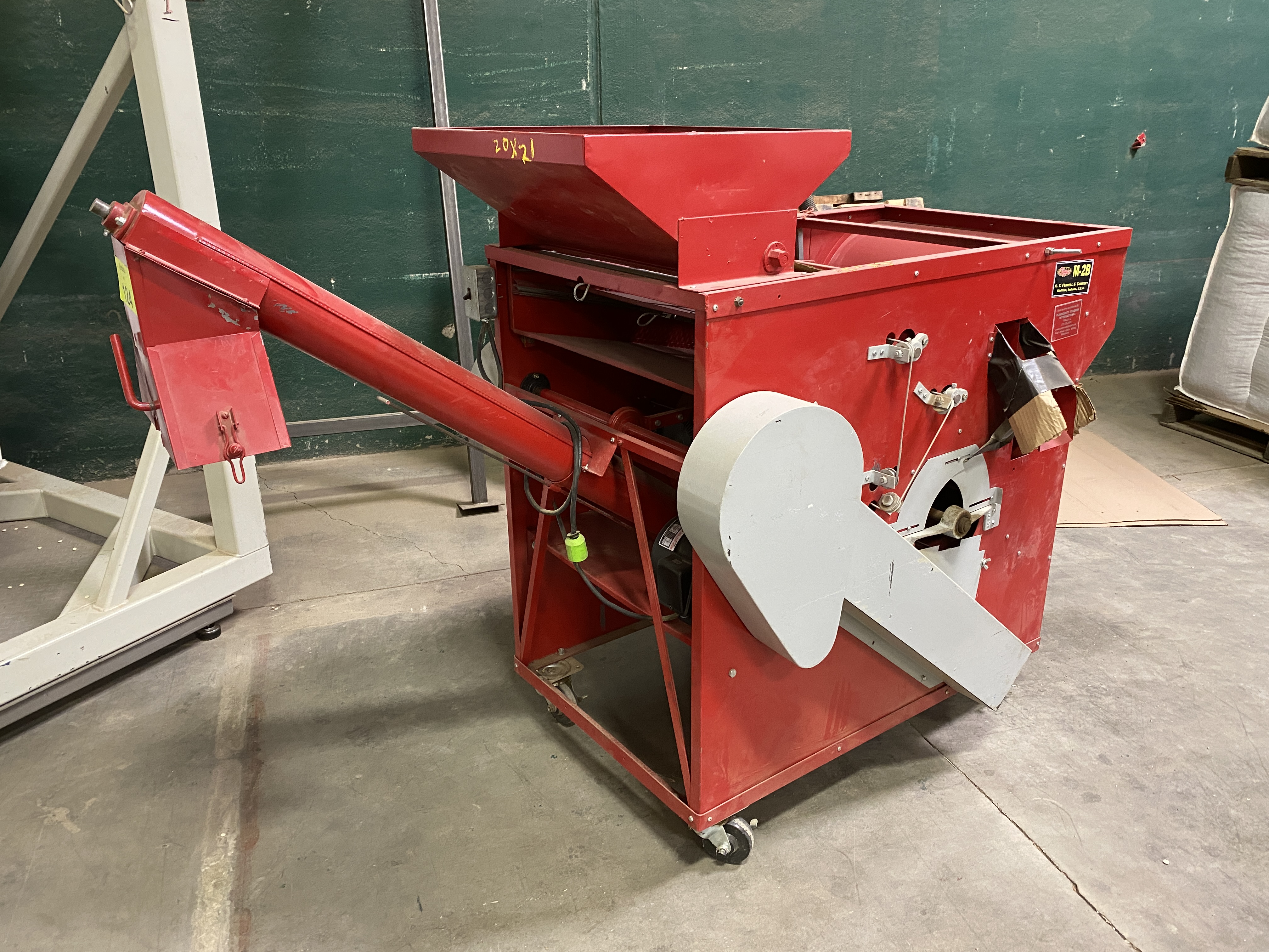 Clipper model M2B seed/grain cleaner, with bottom air blast separator