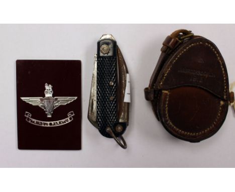 WW1 British Officers Compass made by "Short & Mason Ltd" and dated 1915, Complete in leather case marked "JB Brooks & Co Ltd 