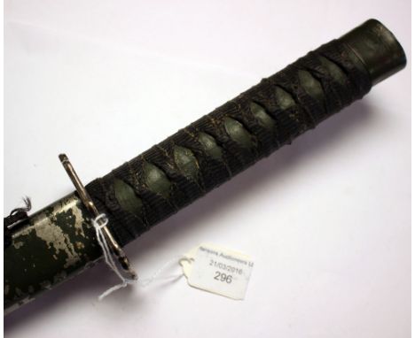 Chinese short sword and scabbard