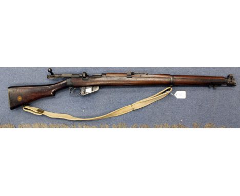 WW1 British Lee-Enfield No1 MKIII* .303 bolt action rifle by BSA. Dated 1917. Complete with webbing sling. DEACTIVATED in 199