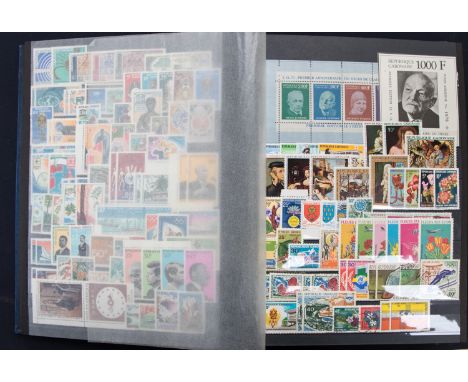 Former French Colonies large 64 page stock book, independence to 1980s mainly unmounted mint including hundreds of complete s