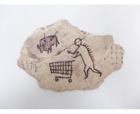 A Banksy 'Peckham Rock', offset lithograph on board, printed text to reverse courtesy of Pest Control, produced by the Britis