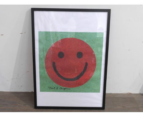 A Jake and Dinos Chapman framed limited edition art poster print, signed to the front from an unnumbered limited edition of 3