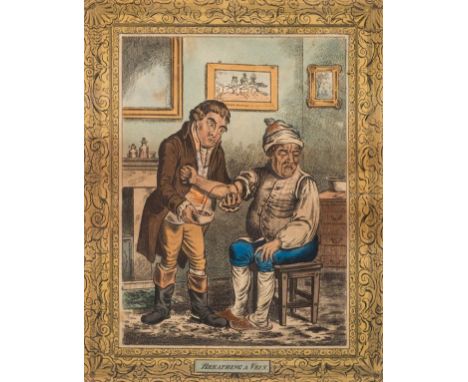 *Gillray (James, 1757-1815). Breathing a vein [and] Gentle Emetic, [published Le Petite, Dublin, circa 1820], two hand colour