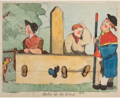 *Newton (Richard, circa 1777-1798). Babes in the Wood, published William Holland, March 1st, 1794, etching with contemporary 