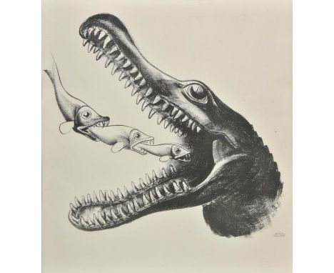 *Gellert (Hugo, 1892-1985). Poor Fish,  lithograph from Comrade Gulliver (1935), signed in lower right, 42 x 38 cm (16.5 x 15