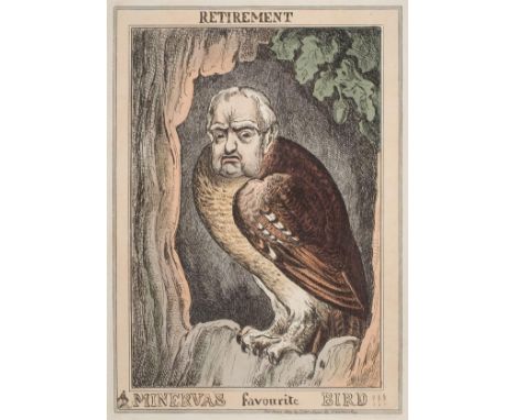 *Heath (William, 1795-1840). Retirement. Minerva's favourite Bird!!!, published T. McLean, 1829, Looking Grave on the New App
