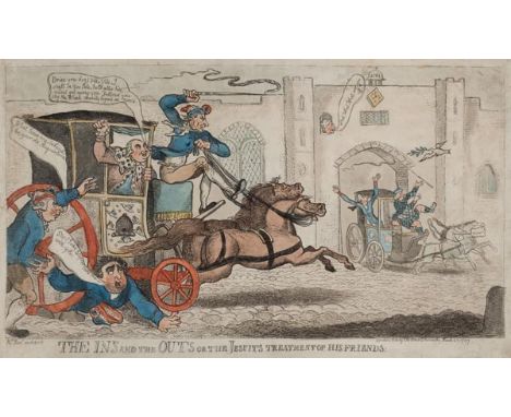 *Newton (Richard, circa 1777-1798). The Ins and outs or the Jesuits treatment of his friends, published S. W. Fores, March 25