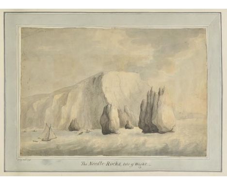 *Fry (J., late 18th century). The Needle-Rocks, Isle of Wight & Allum-Bay, near the Needle-Rocks, Isle of Wight, 1792,  two w
