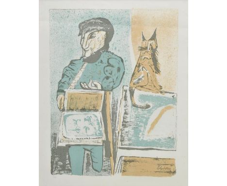 *@Colquhoun (Robert, 1914-62). Trinket Seller, 1948,  colour lithograph on wove paper, numbered 17 in pencil lower left, imag