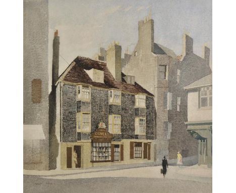 *Knight (Charles, 1901-1990 ). The Old Bun Shop, Pool Valley, Brighton, circa 1940,  watercolour and gouache, signed lower le