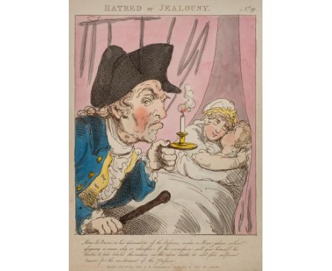 *Rowlandson (Thomas, 1756-1827). Admiration (2), Joy with Tranquility, Acute pain, Simple Bodily pain, Weeping (2), Compassio